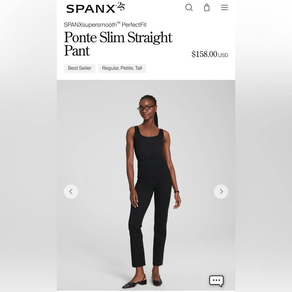 Pants SPANX Supersmooth Black Straight Leg Pants NWT